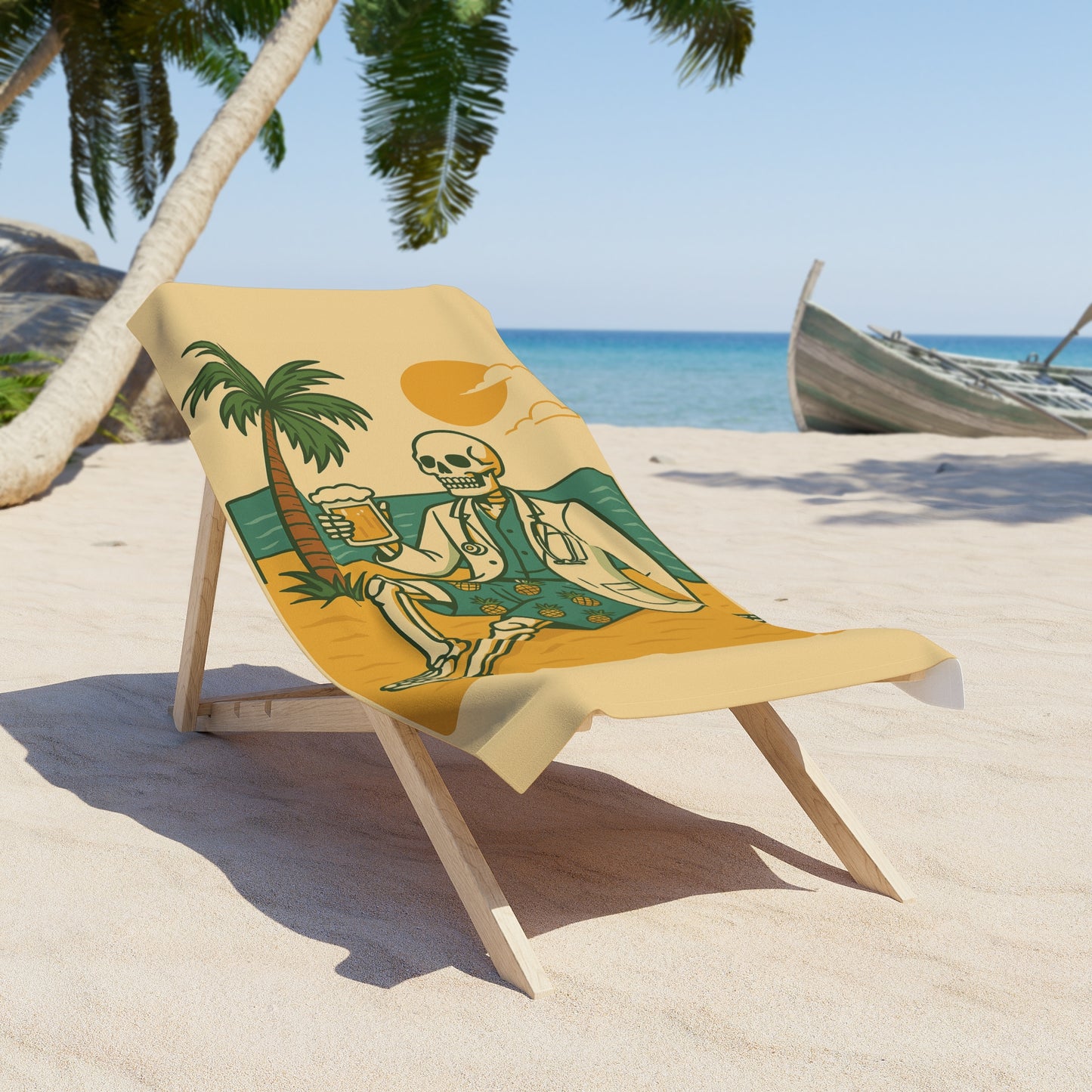 Relaxed Doctor Beach Towel